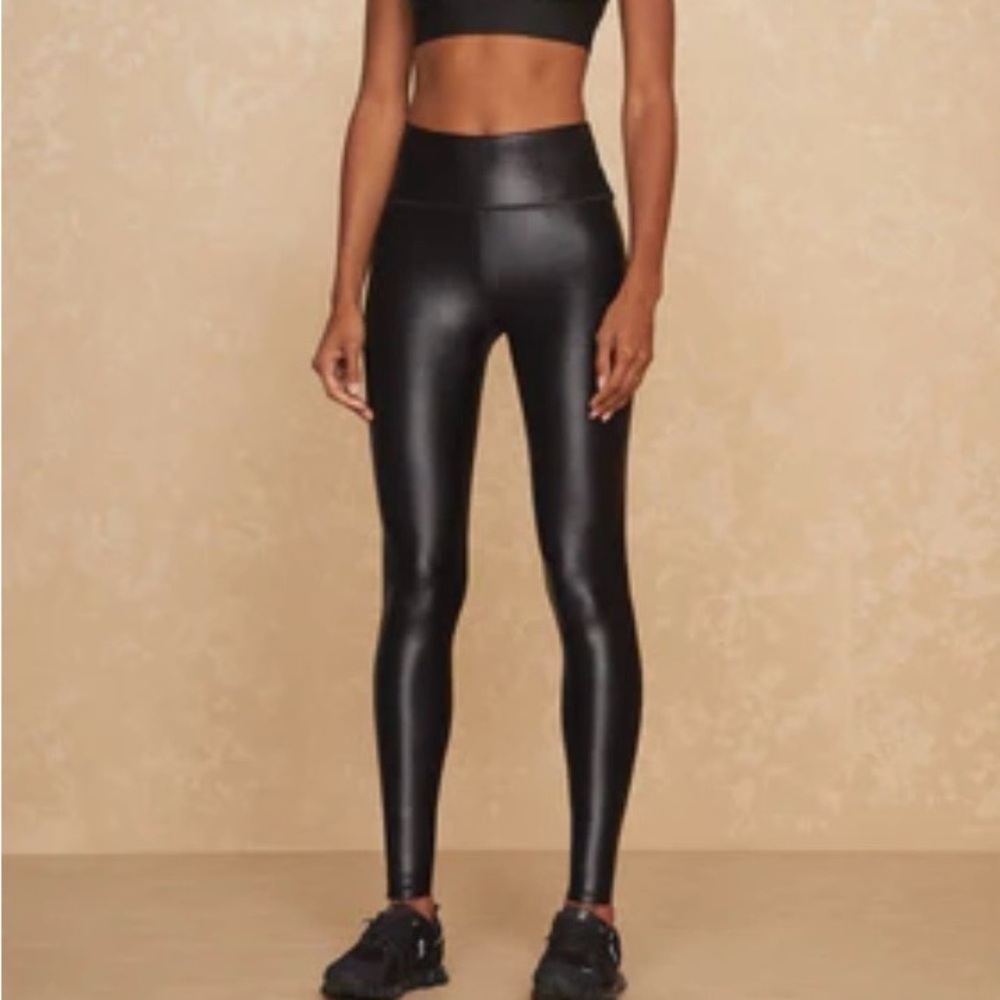 NWT, Noli Black Gloss Leggings, S